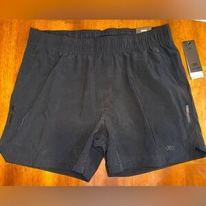 Leg3nd Comfort Fit Men’s Stretch Black Shorts Size Large 5” Inseam Drawstring